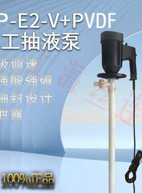 HP-EX2-V+PVDF-HH-1500手提电动抽液泵隔爆调速油桶泵化工插桶泵