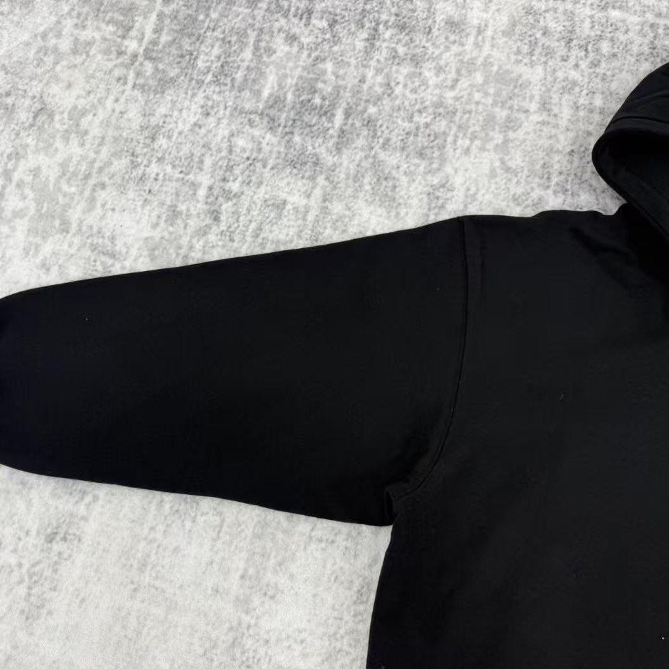 thumbnail for Two-Tone Patchwork Letter Zipper Hoodie