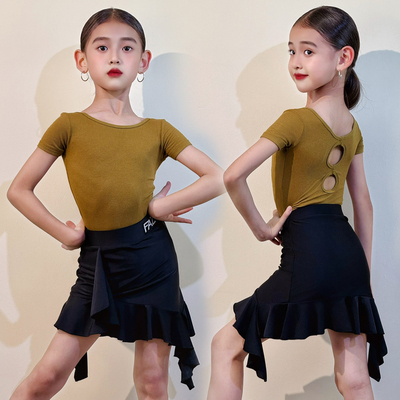 FAZ少儿夏季新款拉丁舞练功服