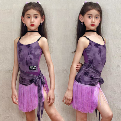 FAZ高级感拉丁舞服流苏演出服