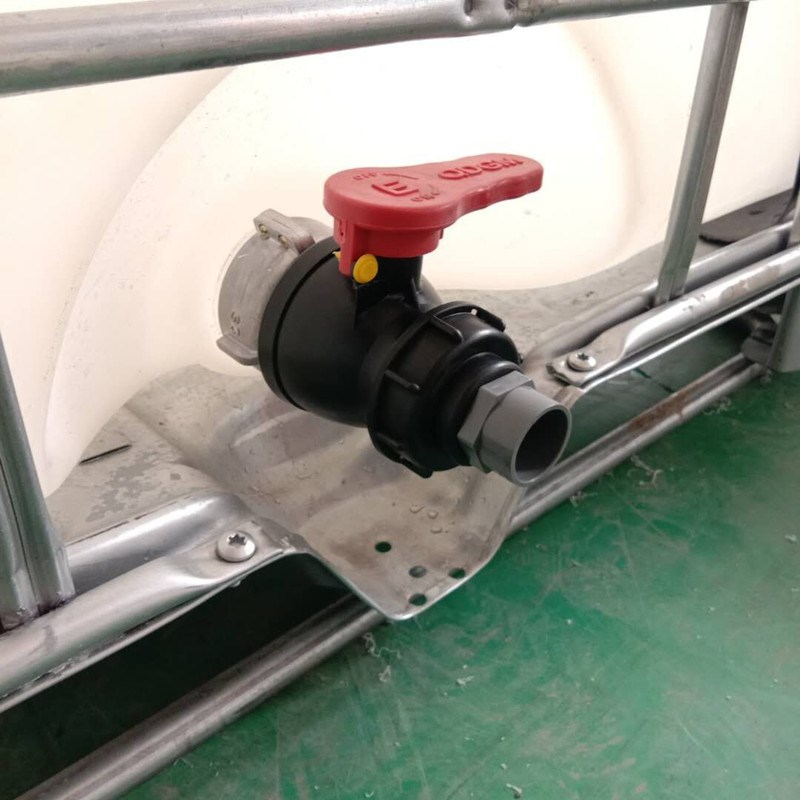 1吨铁架方桶450进料口食品级PE塑料吨桶加厚耐酸耐腐牛筋