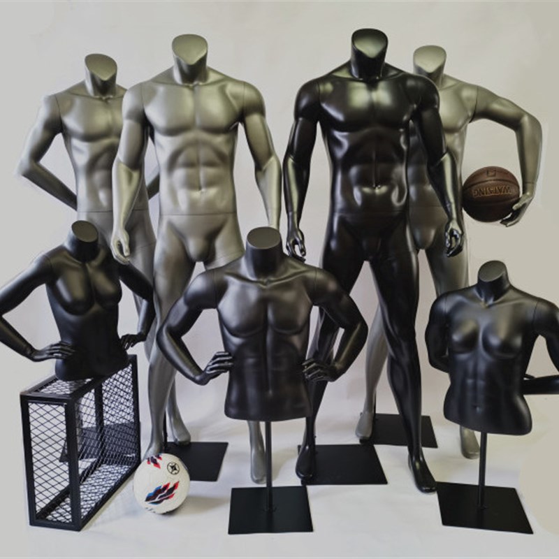 运动模特道具男模特道具全身肌肉道具橱窗半身男女假人体橱窗道具