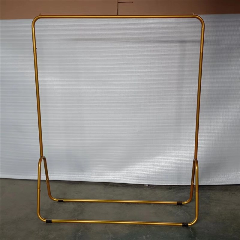 简易晾衣架摆摊挂衣架落地折叠卧室挂衣杆单杆挂衣架阳台晒被子架