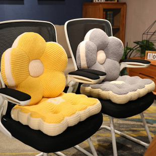 花朵办公室座椅靠枕腰靠腰垫汽车靠垫腰枕久坐椅子靠背垫护腰抱枕