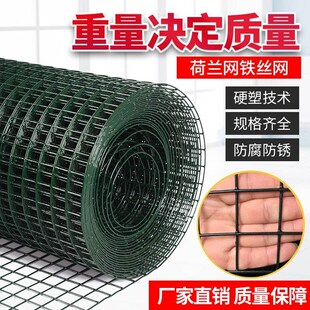 硬塑铁丝网墨绿色围栏网加粗格网子养殖养鸡鸭围S网防护网户外栅