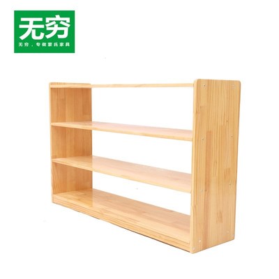 幼儿园实木玩具柜子蒙氏教具区域角柜书包柜儿童组合X收纳柜鞋柜
