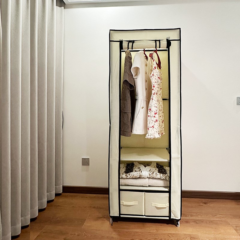 高品质加粗加固牛津布简易衣柜简约现代经济型双人特大组装牛衣橱