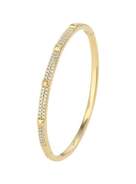 简约设计微镶满钻冷淡风手环女极简风百搭轻奢气质感手镯源头工厂