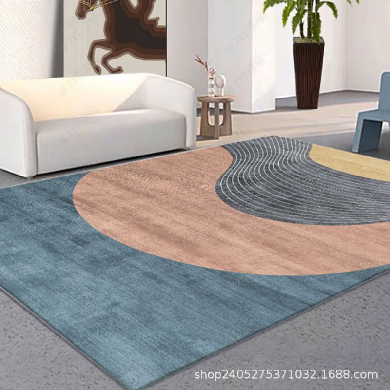 轻奢简约客厅茶几地毯后现代美式欧式沙发地毯家用卧室床前地垫