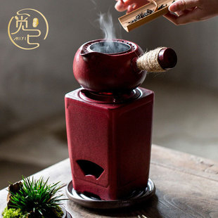 围炉煮茶炭炉煮茶烧水山楂老岩泥六方陶炉小火炉木炭烧炭碳炉