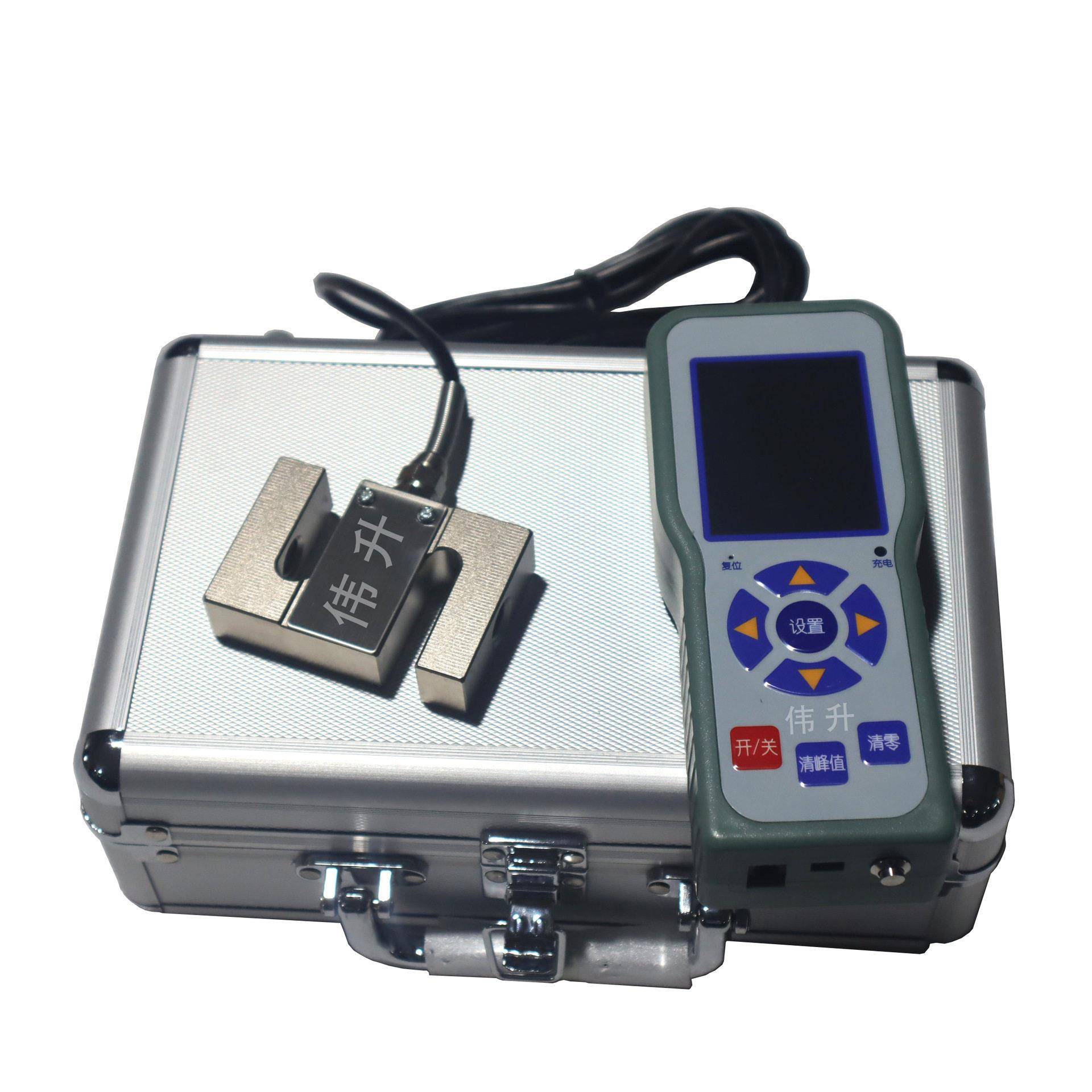 远程控制S型数显拉压力计10kN外置式S型拉力传感器1t厂家