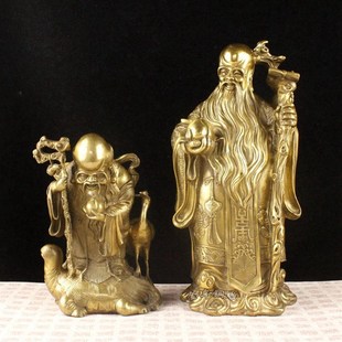 纯黄铜寿星摆件寿星老摆件家居摆件家居饰品装饰品工艺品