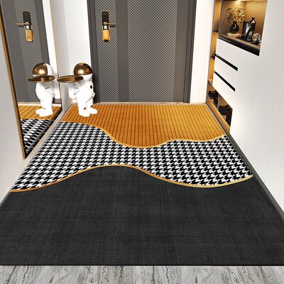入户门地垫耐脏轻奢简约现代进门家用垫子可裁剪地毯门垫防滑脚垫