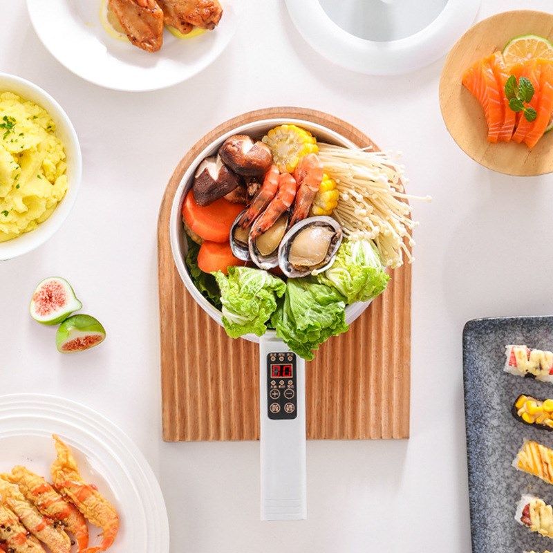 多功能电煮锅家用智能预约长柄电热火锅学生宿舍不粘蒸煮炒小白锅,厨房电器,电热火锅/煎锅,淘宝优惠券,粉丝福利购,淘宝优惠卷