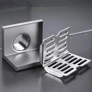304不锈钢L型壁排地漏墙w壁墙面侧排水地漏同层侧排阳台直角地漏