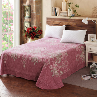 秋冬全棉加厚磨毛床单单件单双人100%纯棉保暖被单1.5m1.8米2.0床