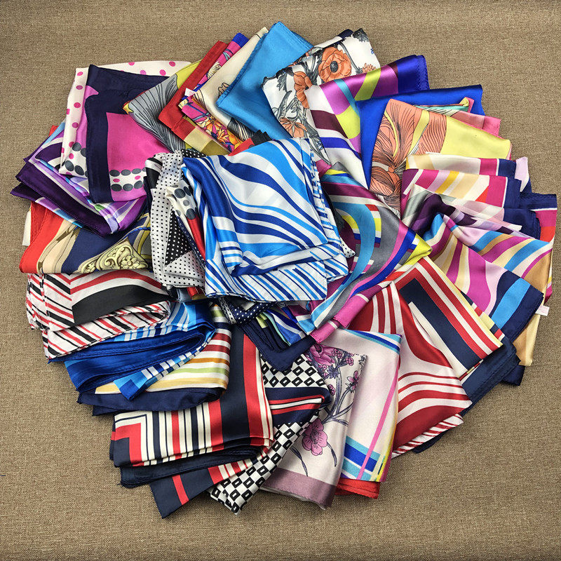 新款韩国小方巾h丝巾女百搭装饰职业小领巾薄款围纱巾礼品春秋夏