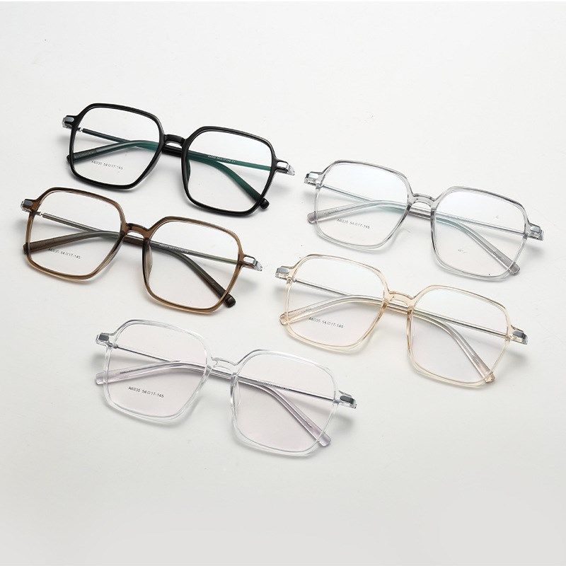 6035新款TR配近视眼镜架男女大框方形镜框细框学生可配镜超轻框架