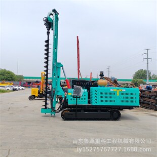 旋转上桩履带光伏打桩机 三联泵液压钻孔机 冲击钻机