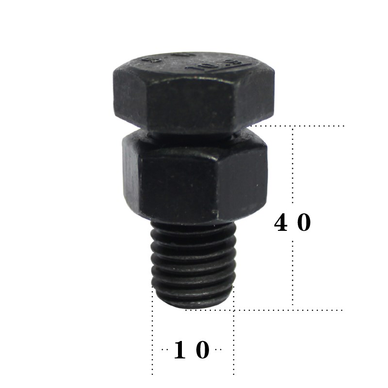 挖机快接油缸固定螺丝机械缸M12螺栓丝杠M10内六角螺丝12.9级螺母