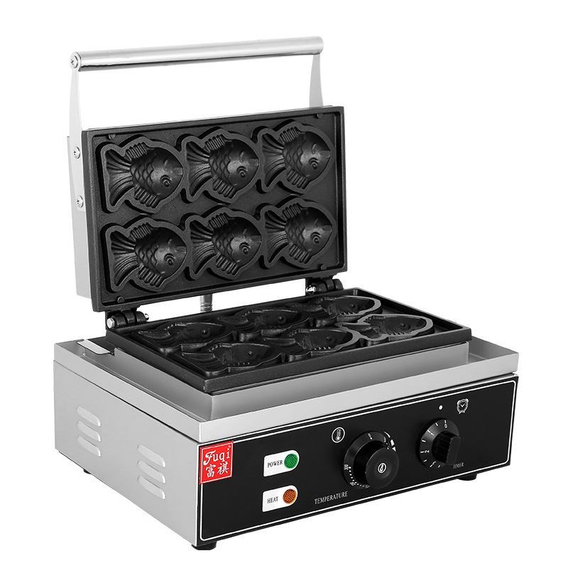 电热小鱼饼机 韩式五谷小鱼饼机器 可定制110各国插头鱼饼机