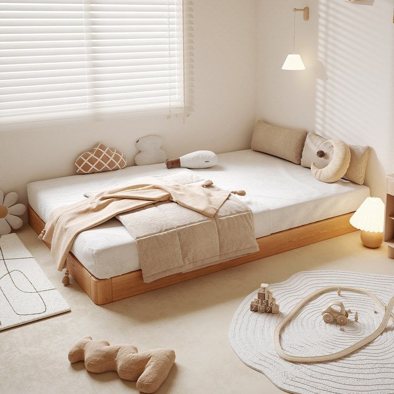 地台床2024年新款排骨架床无床头家用实木小户型1米2榻榻米落地床