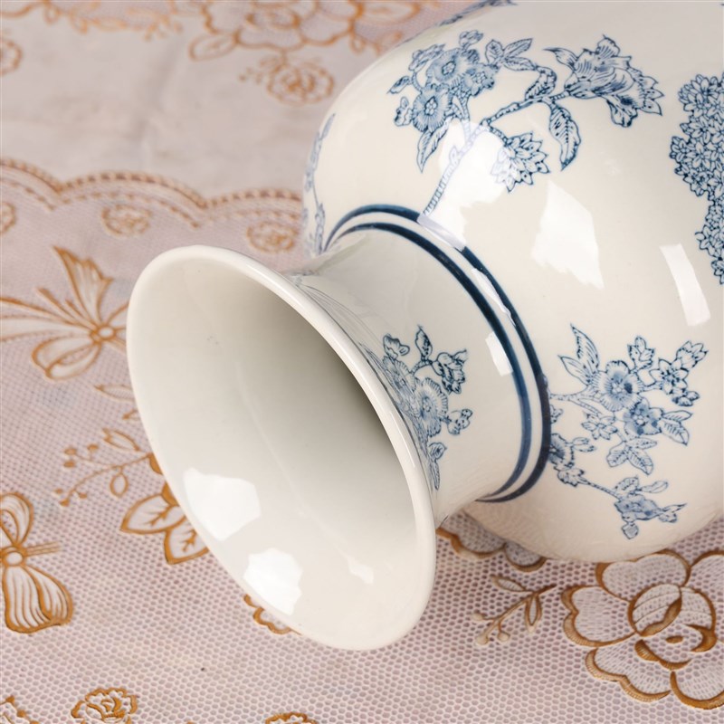 新中式陶瓷花艺插花客厅装饰摆件青花瓷花瓶玄关陶瓷花瓶摆件