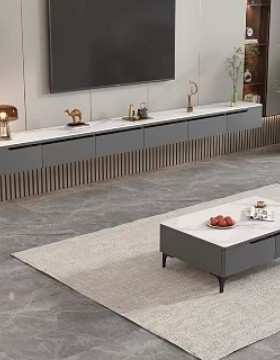 H8L电视柜出租屋用经济型简易小户型茶几组合民宿现代简约客厅落