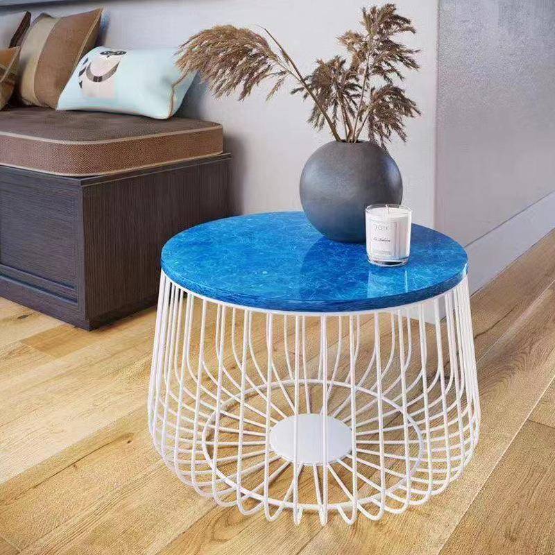 JS Baxter玻璃圆茶几设计师小众样板房客厅极简玻璃ins茶桌高级感