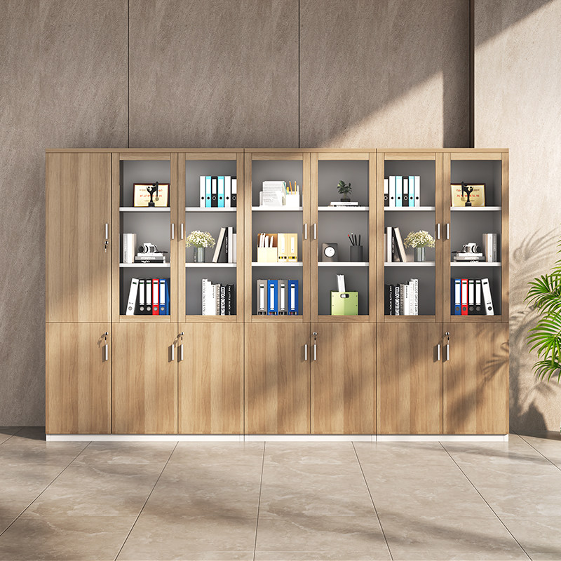 文件柜简约现代档案柜资料柜收纳柜书柜玻璃带锁办公室置物柜子,商业/办公家具,文件柜,淘宝优惠券,粉丝福利购,淘宝优惠卷