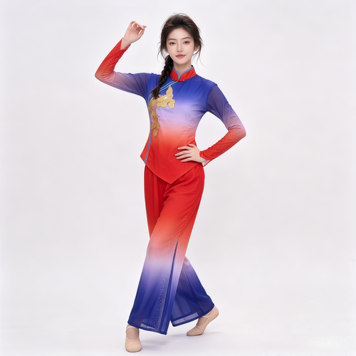 胶州秧歌服演出服女2026新款飘逸中国风剧目九儿艺考古典舞蹈服装