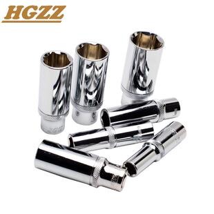 快速棘輪套筒頭六角加長套汽修機修扳手工具頭3 HGZZ 8中飛長套筒