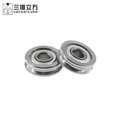 3D打印机挤出机配件 U型槽导轮滑轮轴承 U604ZZ 带u沟604U 4*13*4