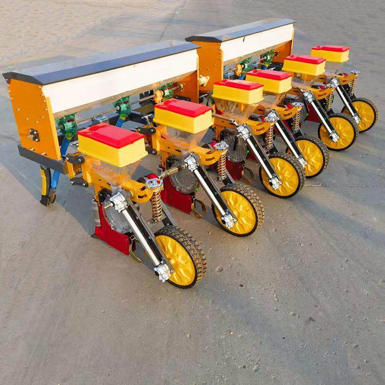 新款悬浮玉米播种机农用大豆点播机花生精播机6行玉米大豆种植机