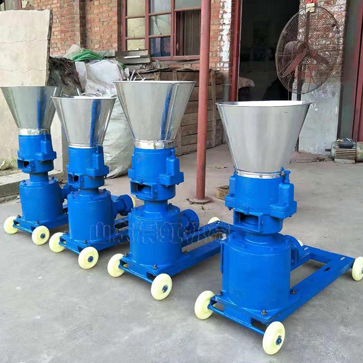 小型家禽颗粒饲料机 鸡鸭饲料颗粒机 青草玉米平模造料机