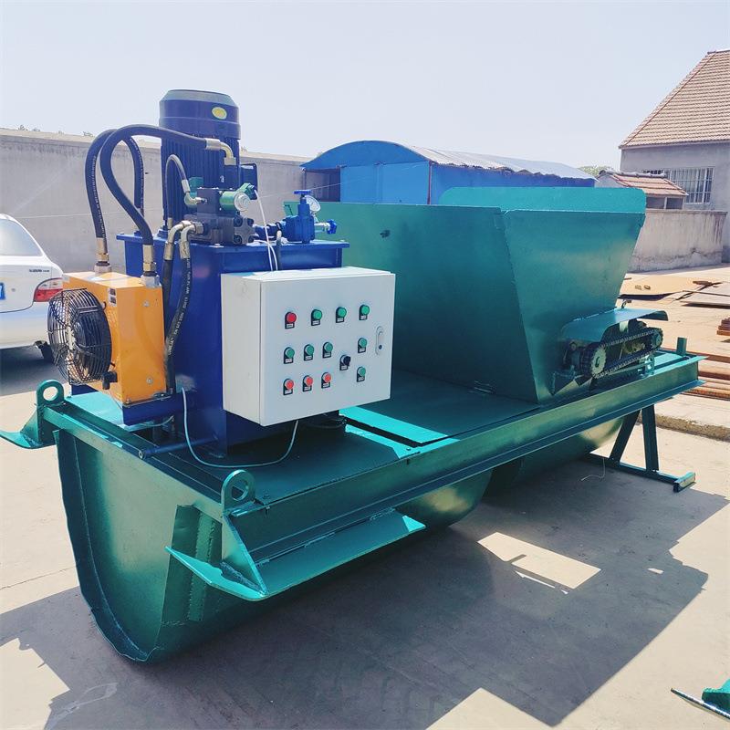 梯形混凝土排水沟衬砌机 农田灌溉沟渠滑模机 小型水渠成型机