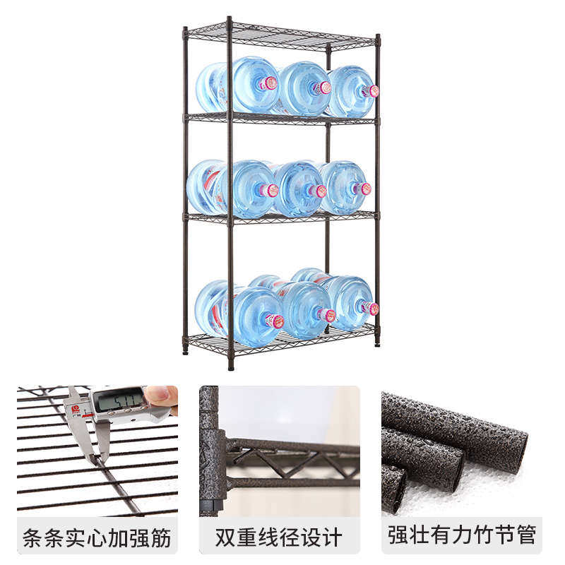 美之高工业仓储货架置物架碳钢特粗款多层落地收纳架商用货架防锈