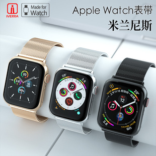 iwatch表带s10卡扣s9适用苹果s11手表se表带3/4/5/6/7代金属watch ultra1/2代一二华强北手表s8米兰尼斯表带