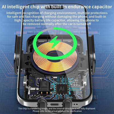JLM 15W Fast Charging  Auto-Clamping  Wireless Car Charger