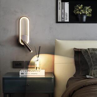 高级感护眼全光谱简约现代极简轻奢主卧房间卧室床头聚光阅读壁灯