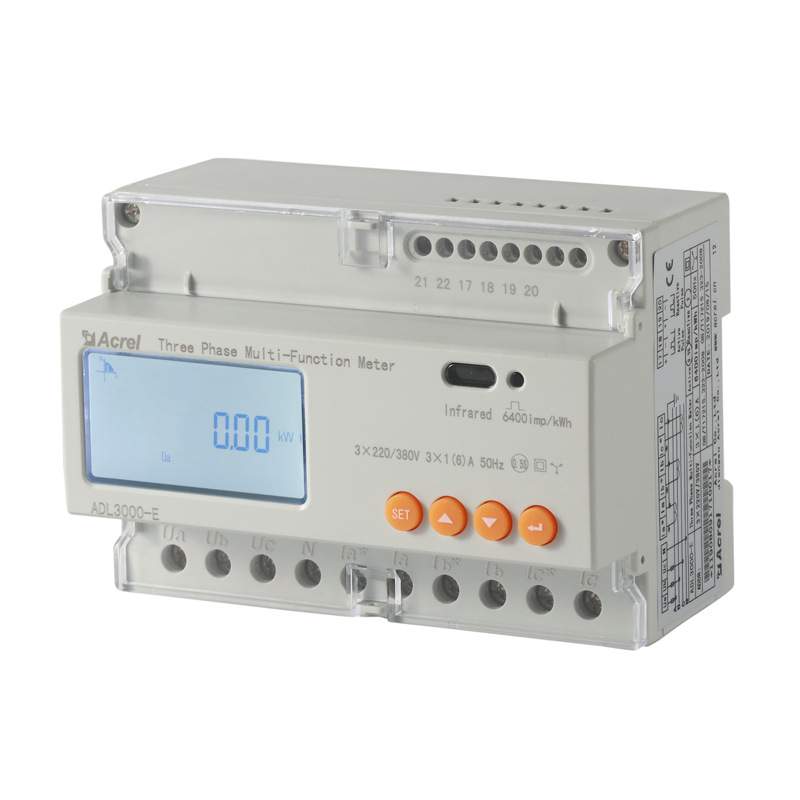 安科瑞ADL3000-E-B/C三相导轨互感器接入储能柜计量电表UL认证