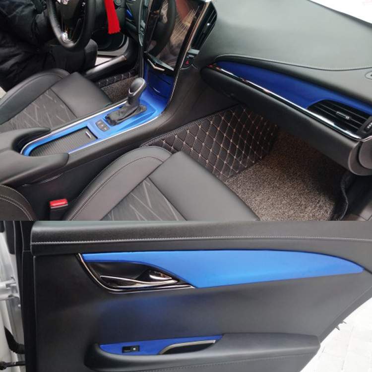 适用于凯迪拉克ATS-L碳纤维内饰贴纸 atsl排挡档位中控内饰车贴膜