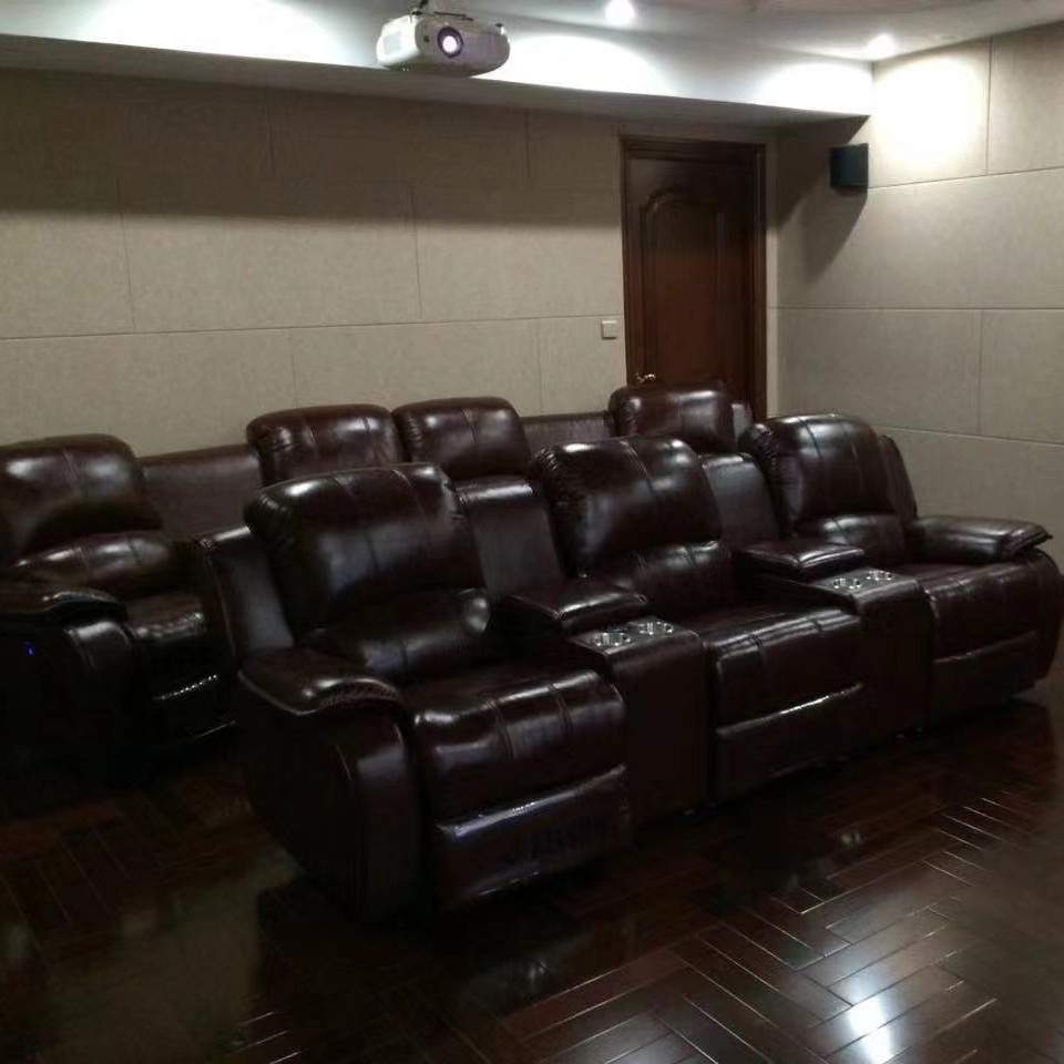 皮艺影院沙发椅影音室电动功能沙发私人影厅家庭影院沙发影院座椅