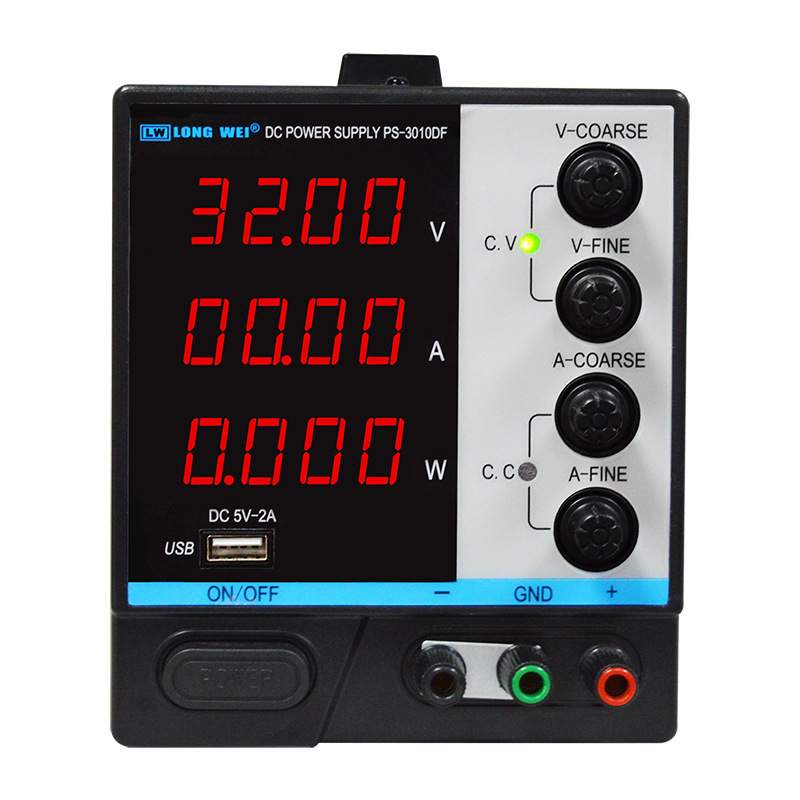 龙威四位数显30V/10A可调直流稳压电源PS-3010DF功率维修实验
