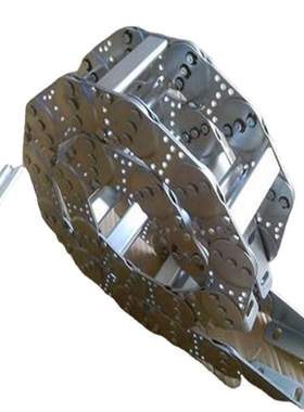 TL45.65.75钢制拖链电缆管常用钢铝拖链  桥式钢制拖链