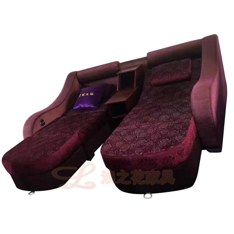 乐从水疗沙发躺椅尺寸桑拿洗浴中心电动按摩床可配电视市场