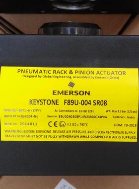 KEYSTONE单作用气缸F89U0040308P14N2M00C34P0A