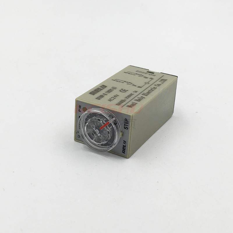 瑞莱rely 可调节延时时间继电器 ST6P-2 1S AC24V数控送料机H3Y-2