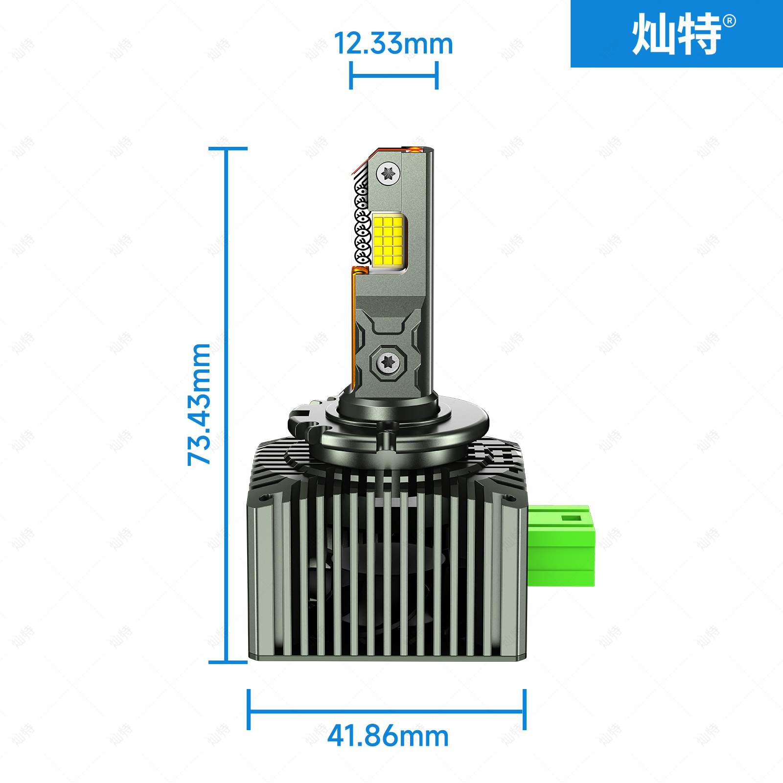 热销四铜管D系列汽车LED大灯55W d1s D3S D2S D4S d5s直插D8S