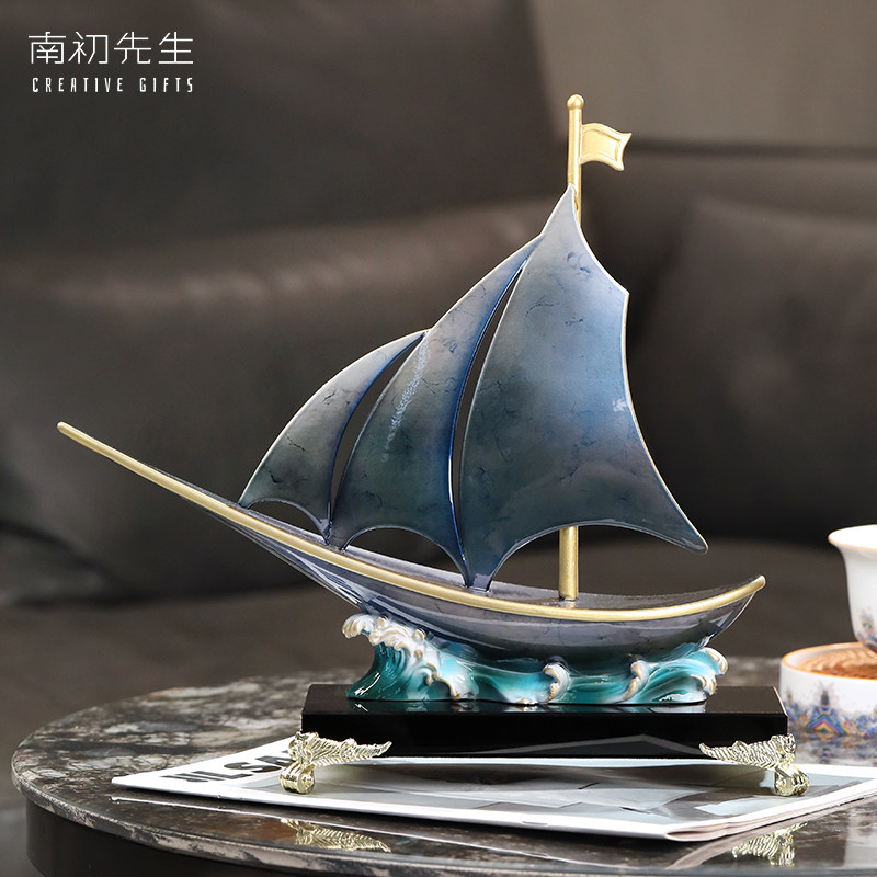 南初先生珐琅彩乘风破浪开业礼品图片